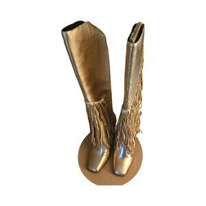 Jessica Simpson Fashion Gold Asire Cowboy Boots. Women's 10M
